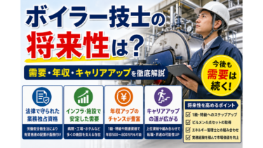 ボイラー技士の将来性は？需要・年収・キャリアアップを徹底解説