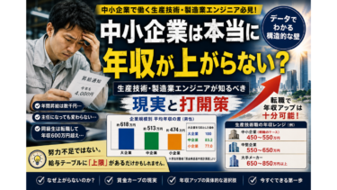 中小企業は本当に年収が上がらない?生産技術・製造業エンジニアが知るべき現実と打開策